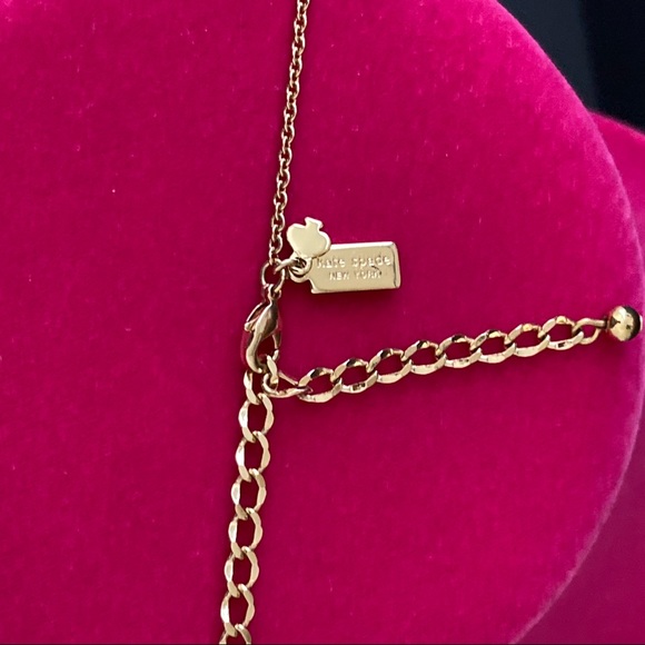 kate spede Necklace | Gold Tone & Yellow Stone | Size L 7" | Brand New No Tages - Picture 3 of 4